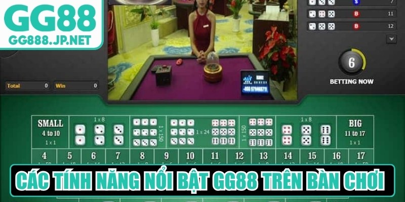 Các tính năng nổi bật GG88 trang bị trên bàn chơi Tài xỉu